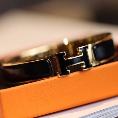 [Lumi Jewelry]H BRACELET 12MM GOLD