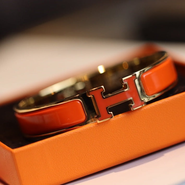 [Lumi Jewelry]H BRACELET 12MM GOLD