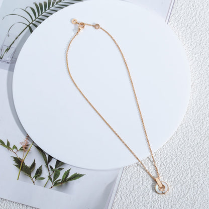[Lumi Jewelry]GARI NECKLACE PINK GOLD MOP
