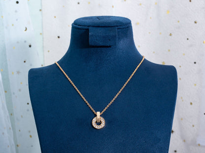 [Lumi Jewelry]GARI NECKLACE PINK GOLD DIAMOND