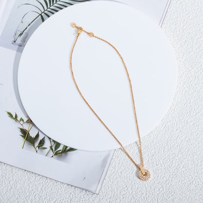 [Lumi Jewelry]GARI NECKLACE PINK GOLD DIAMOND