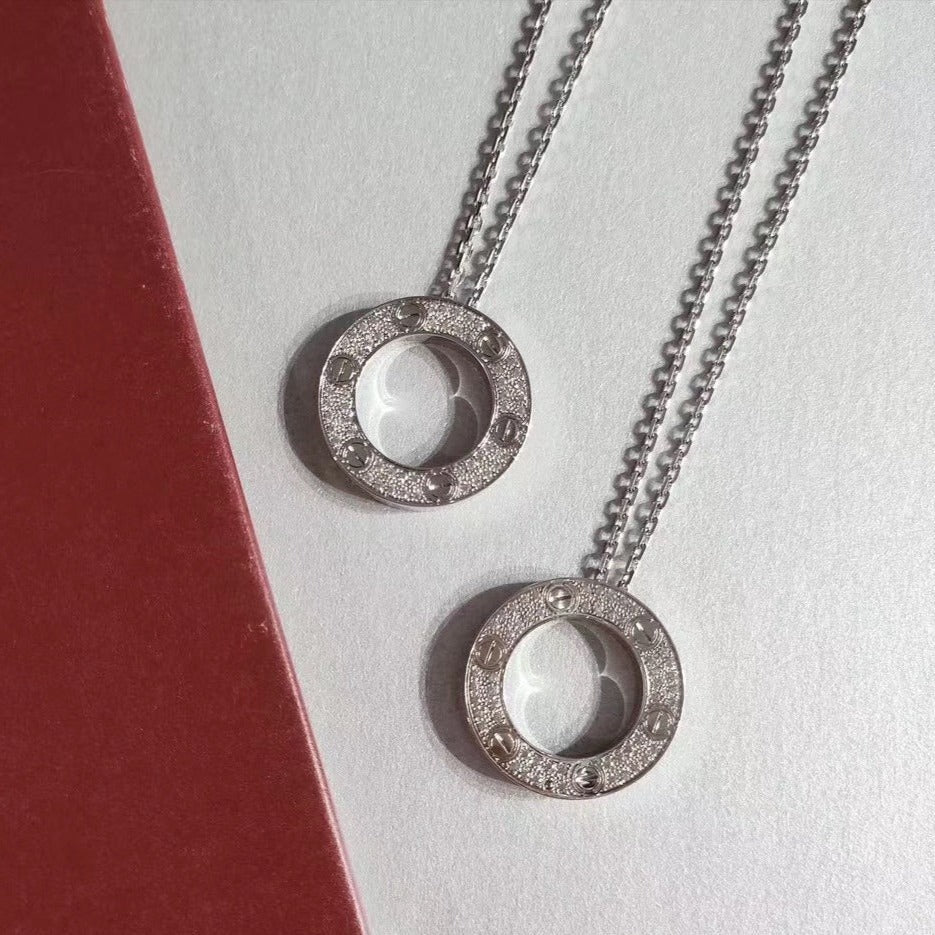 [Lumi Jewelry]LOVE NECKLACE ADJUSTABLE SILVER