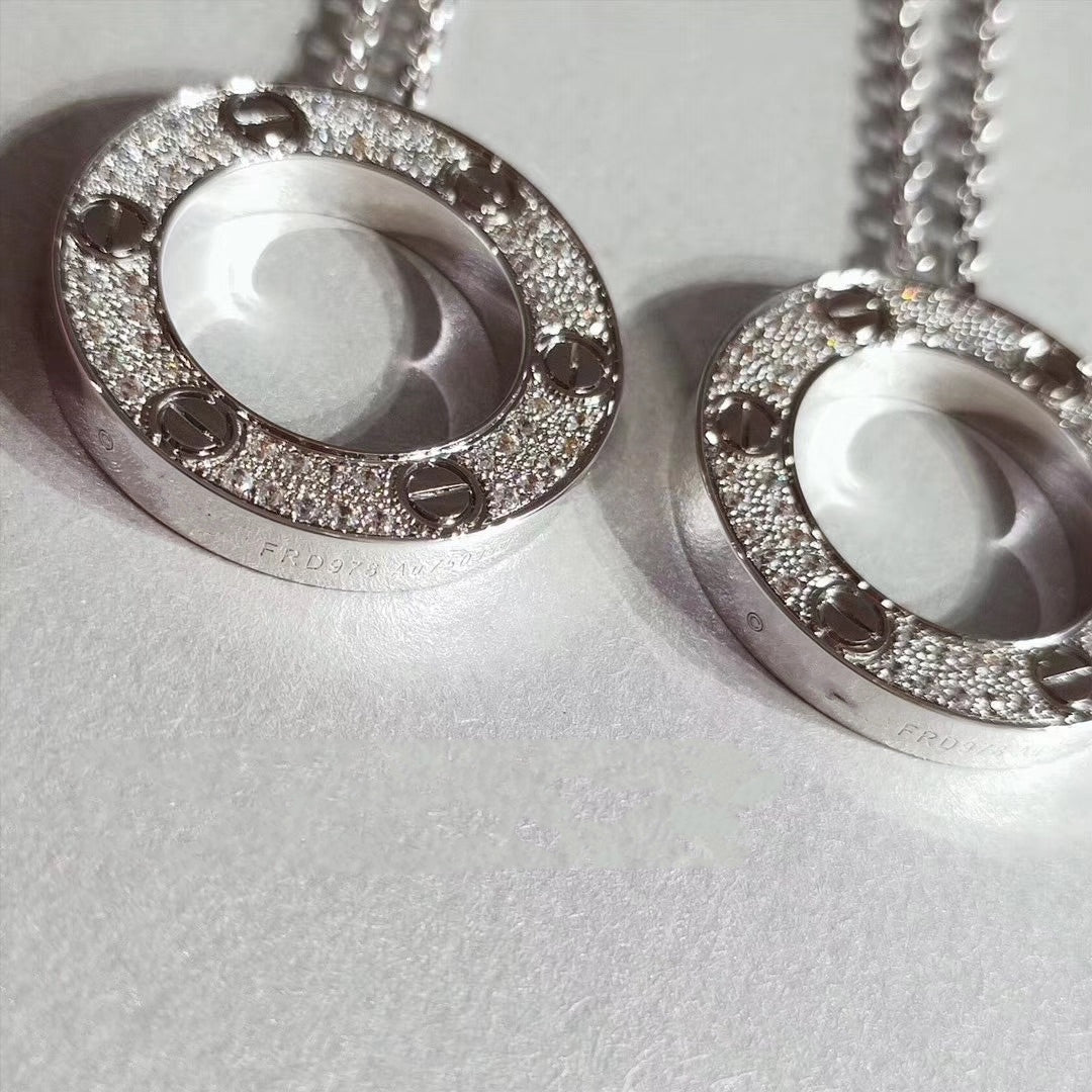 [Lumi Jewelry]LOVE NECKLACE ADJUSTABLE SILVER