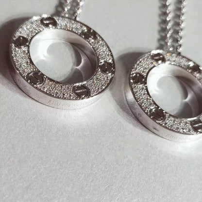 [Lumi Jewelry]LOVE NECKLACE ADJUSTABLE SILVER