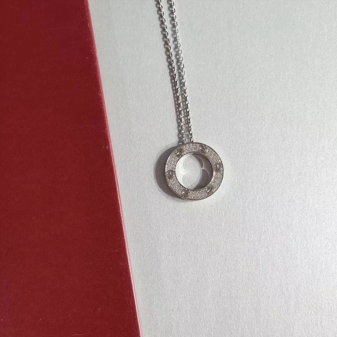 [Lumi Jewelry]LOVE NECKLACE ADJUSTABLE SILVER