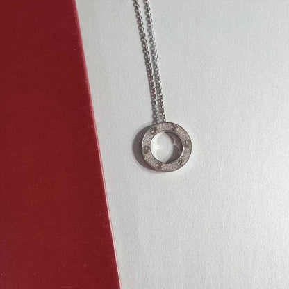 [Lumi Jewelry]LOVE NECKLACE ADJUSTABLE SILVER