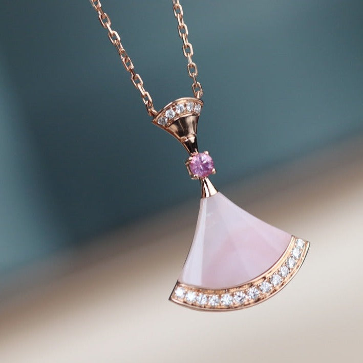 [Lumi Jewelry]DREAM NECKLACE PINK MOP DIAMOND