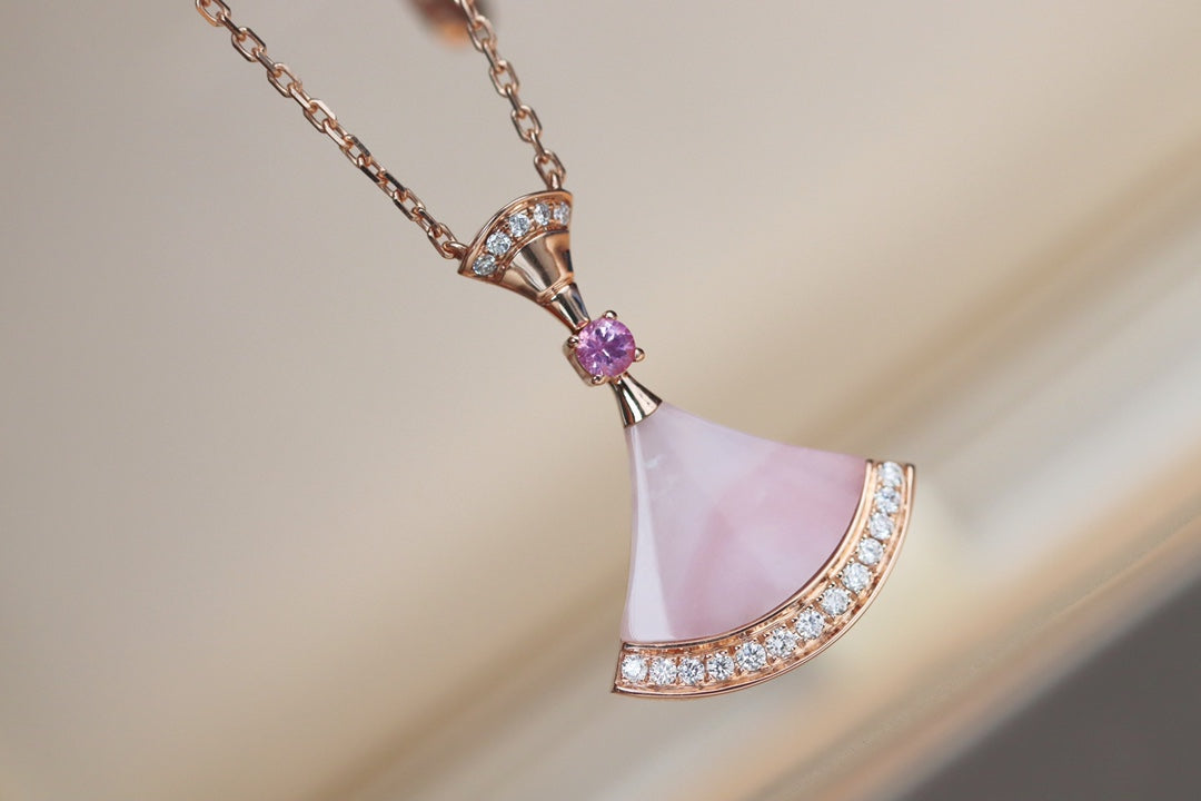 [Lumi Jewelry]DREAM NECKLACE PINK MOP DIAMOND