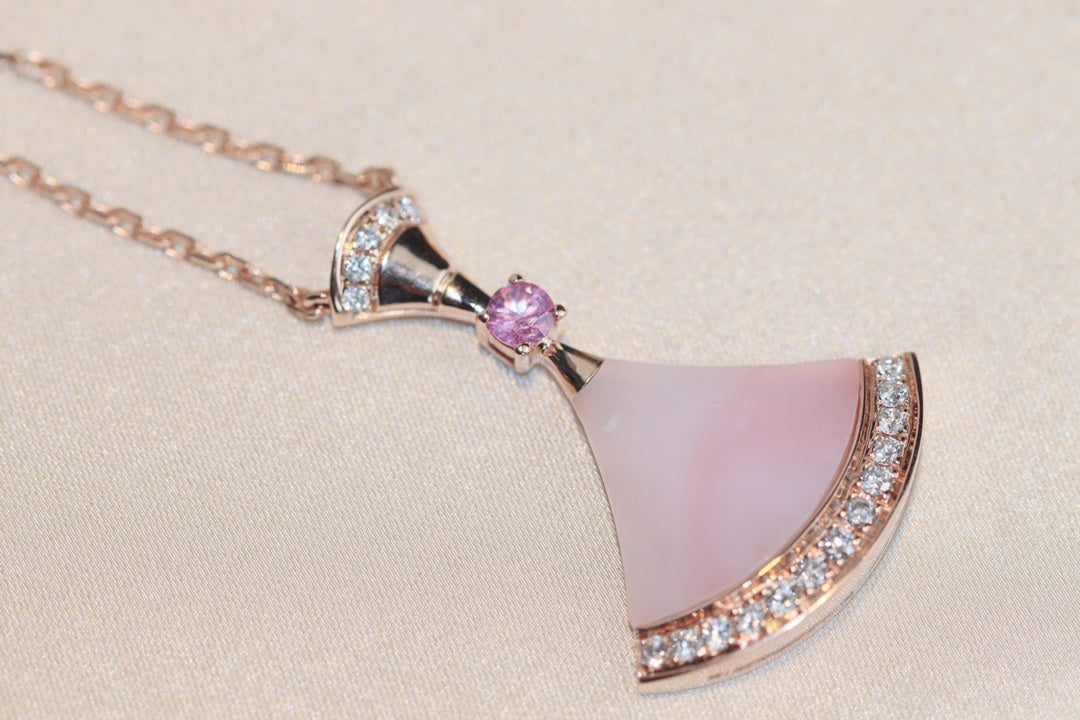 [Lumi Jewelry]DREAM NECKLACE PINK MOP DIAMOND
