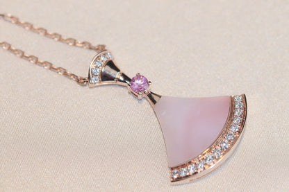[Lumi Jewelry]DREAM NECKLACE PINK MOP DIAMOND
