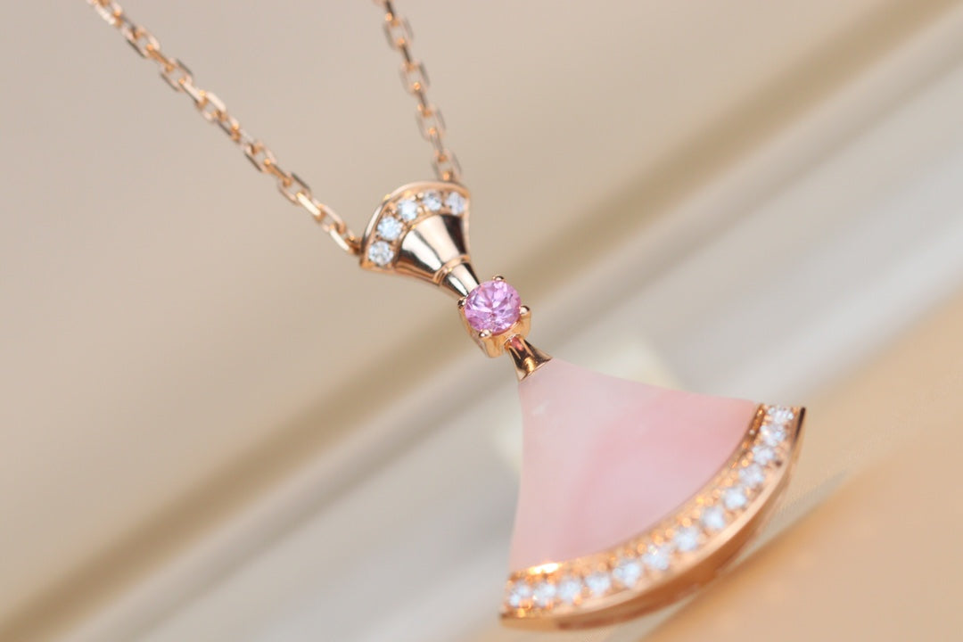 [Lumi Jewelry]DREAM NECKLACE PINK MOP DIAMOND