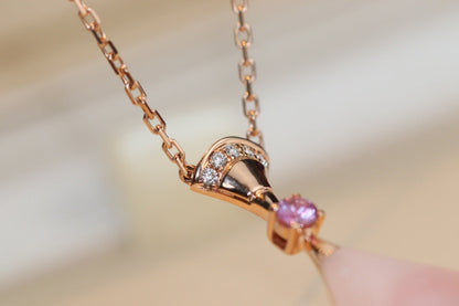 [Lumi Jewelry]DREAM NECKLACE PINK MOP DIAMOND