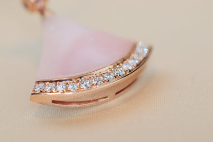 [Lumi Jewelry]DREAM NECKLACE PINK MOP DIAMOND