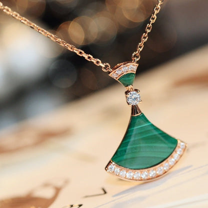 [Lumi Jewelry]DREAM NECKLACE MALACHITE DIAMOND