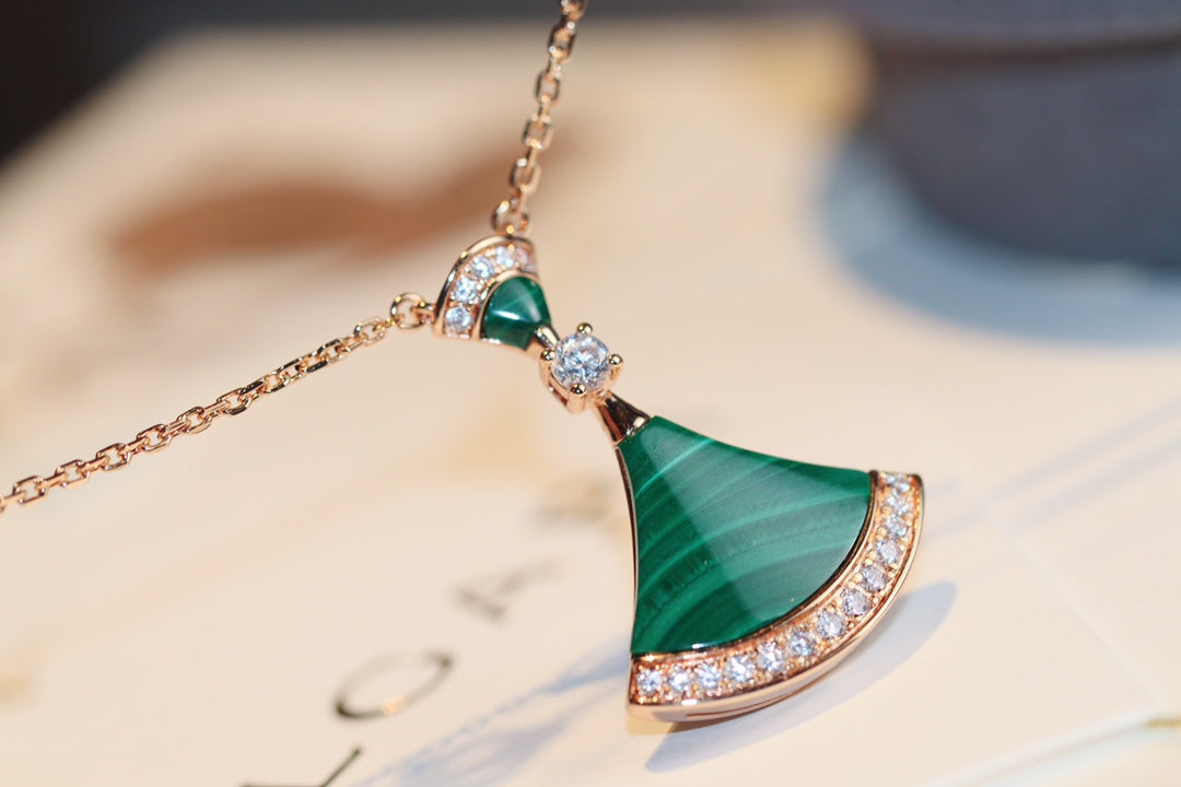 [Lumi Jewelry]DREAM NECKLACE MALACHITE DIAMOND