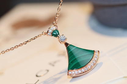 [Lumi Jewelry]DREAM NECKLACE MALACHITE DIAMOND