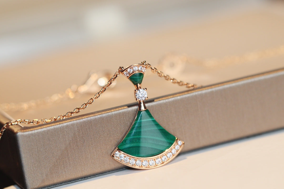 [Lumi Jewelry]DREAM NECKLACE MALACHITE DIAMOND