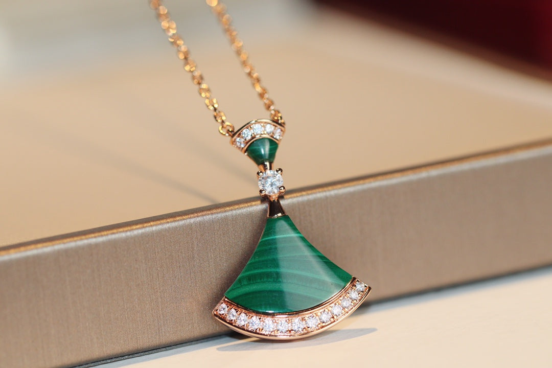 [Lumi Jewelry]DREAM NECKLACE MALACHITE DIAMOND