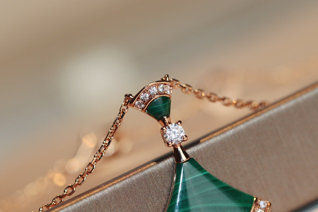 [Lumi Jewelry]DREAM NECKLACE MALACHITE DIAMOND
