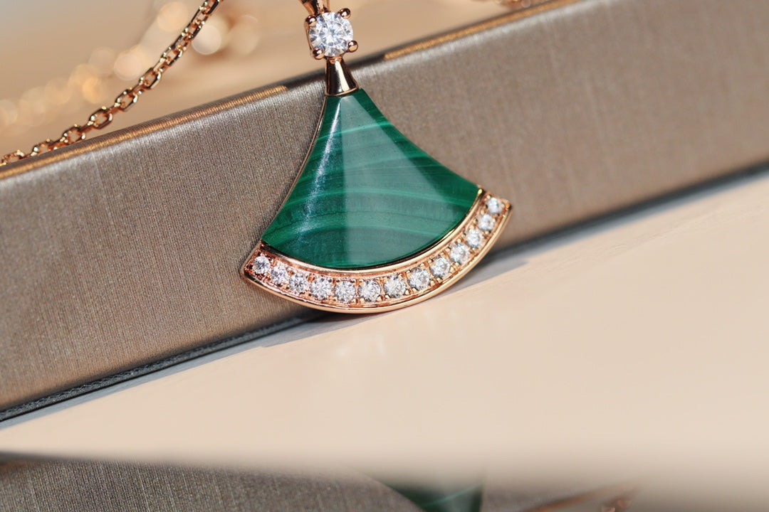 [Lumi Jewelry]DREAM NECKLACE MALACHITE DIAMOND