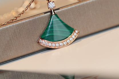 [Lumi Jewelry]DREAM NECKLACE MALACHITE DIAMOND