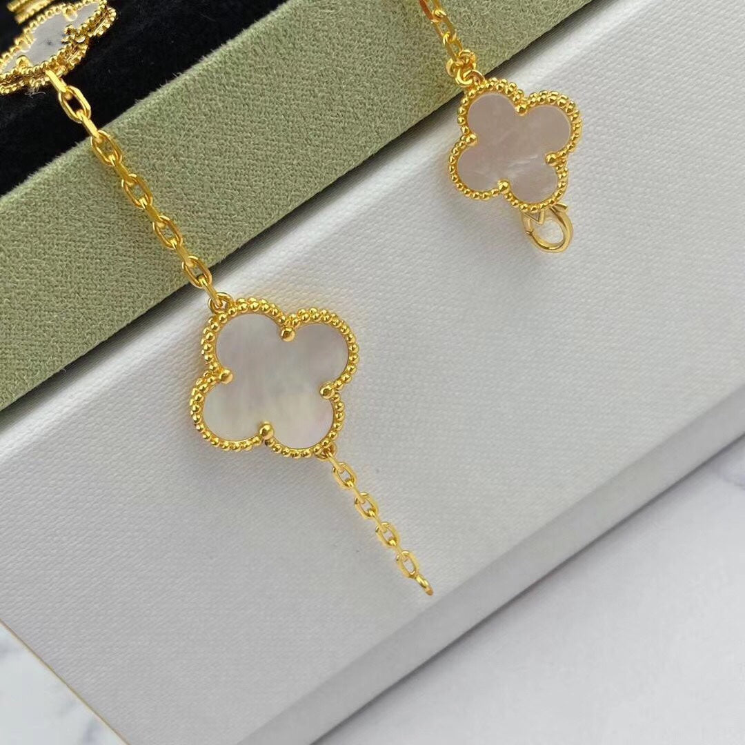 [Lumi Jewelry]MAGIC CLOVER MOP GOLD BRACELET 5 MOTIFS