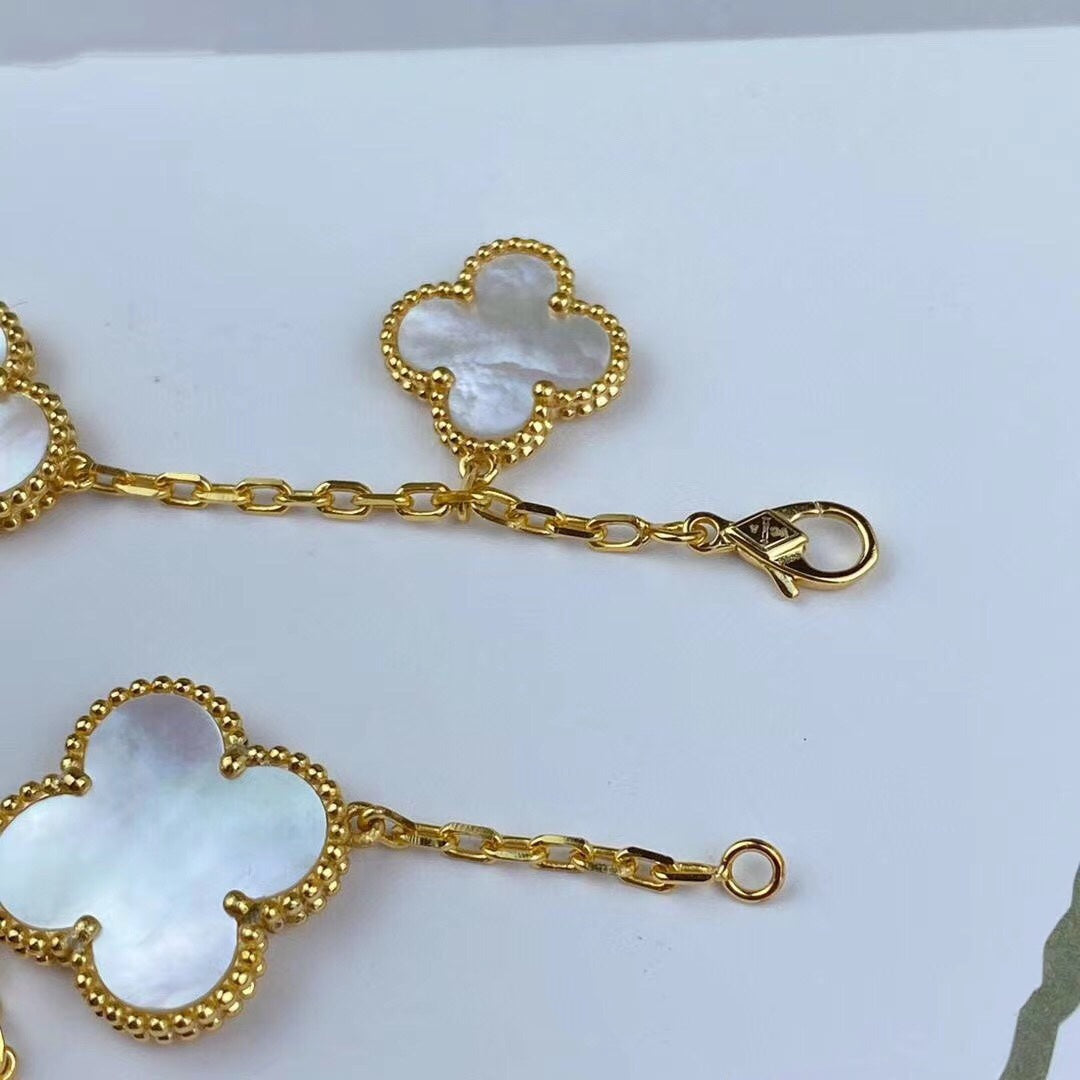 [Lumi Jewelry]MAGIC CLOVER MOP GOLD BRACELET 5 MOTIFS