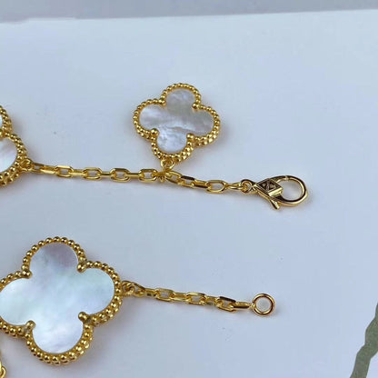 [Lumi Jewelry]MAGIC CLOVER MOP GOLD BRACELET 5 MOTIFS
