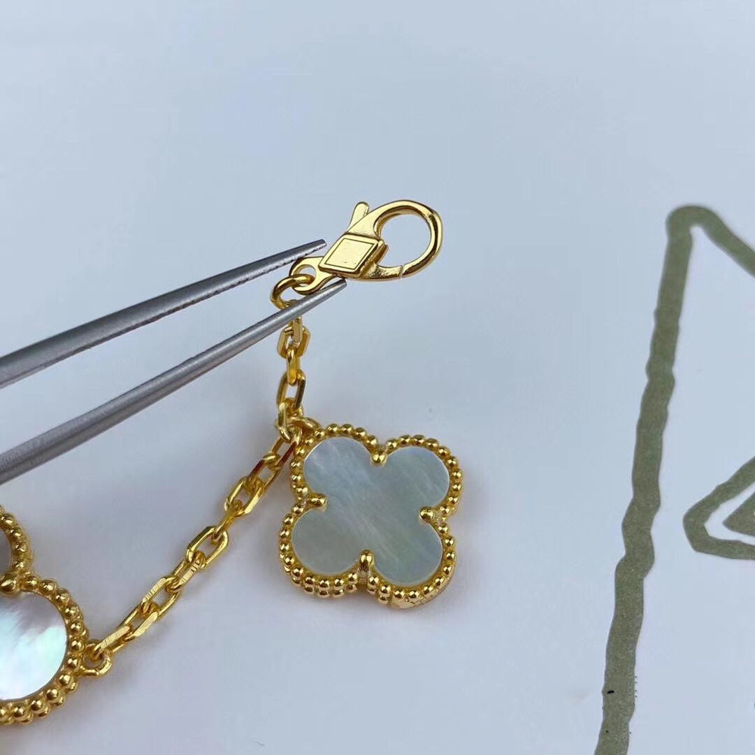 [Lumi Jewelry]MAGIC CLOVER MOP GOLD BRACELET 5 MOTIFS