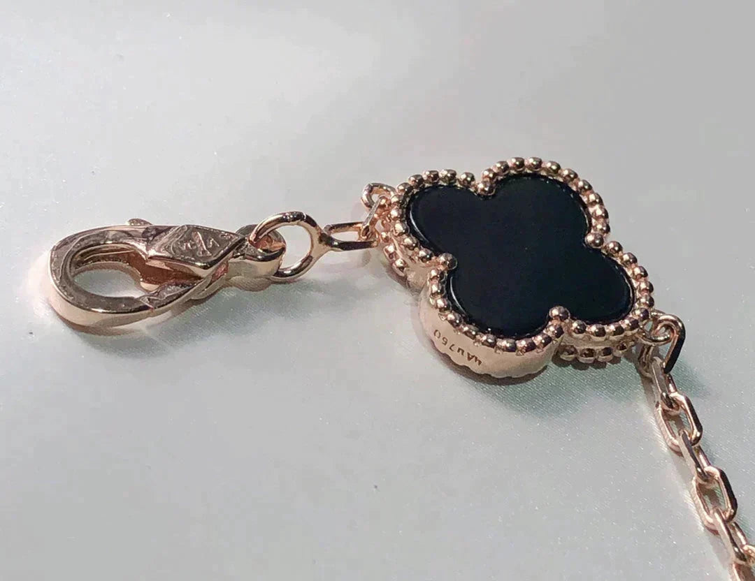 [Lumi Jewelry]CLOVER 5 MOTIFS MULTICOLOR  BRACELET