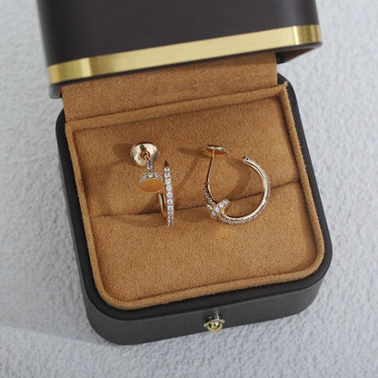 [Lumi Jewelry]JUSTE FULL DIAMOND SMALL EARRINGS