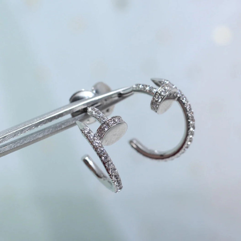[Lumi Jewelry]JUSTE FULL DIAMOND SMALL EARRINGS