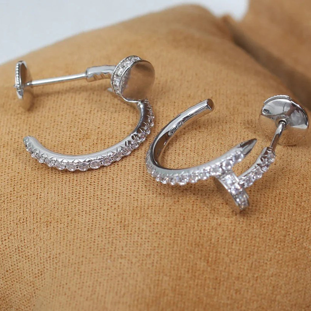 [Lumi Jewelry]JUSTE FULL DIAMOND SMALL EARRINGS