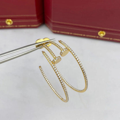 [Lumi Jewelry]JUSTE FULL DIAMOND LARGE EARRINGS