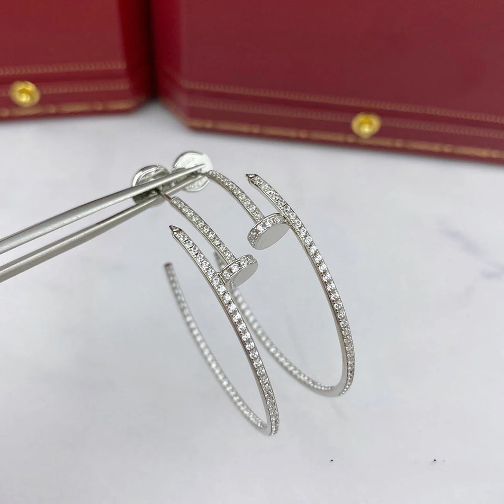 [Lumi Jewelry]JUSTE FULL DIAMOND LARGE EARRINGS