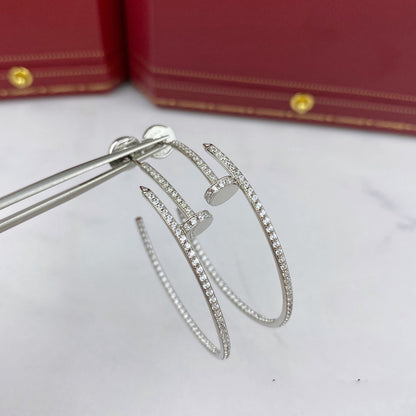 [Lumi Jewelry]JUSTE EARRINGS FULL DIAMONDS 1.8MM