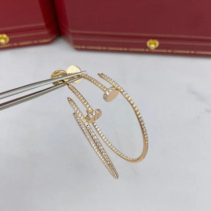 [Lumi Jewelry]JUSTE FULL DIAMOND LARGE EARRINGS