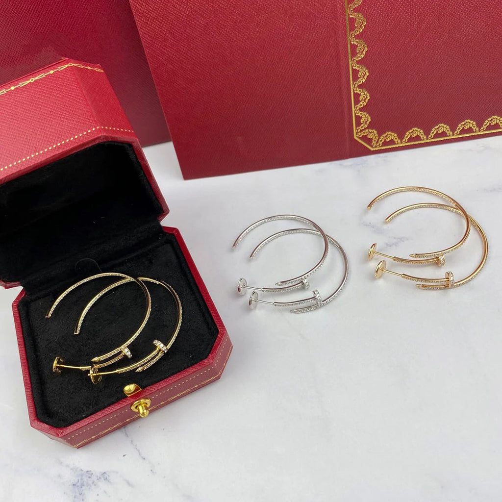[Lumi Jewelry]JUSTE FULL DIAMOND LARGE EARRINGS