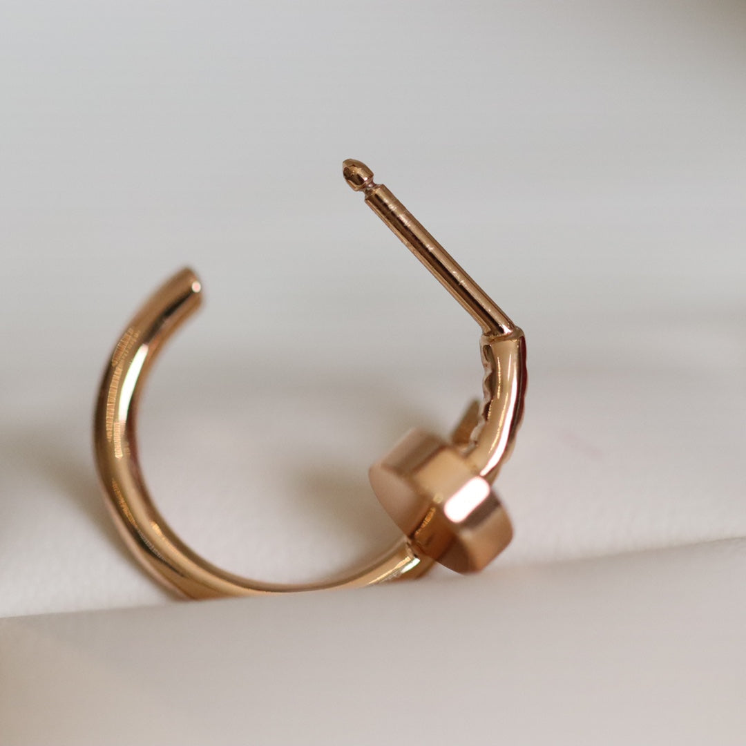 [Lumi Jewelry]JUSTE EARRINGS PINK GOLD