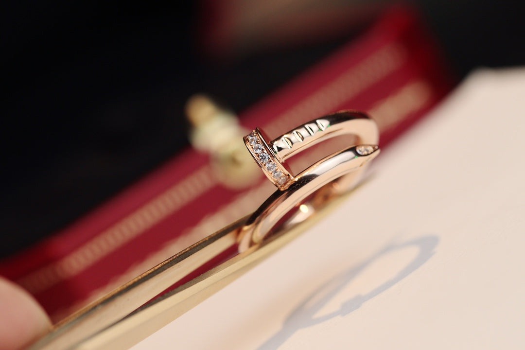 [Lumi Jewelry]JUSTE RING 2.65MM PINK GOLD DIAMOND