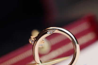 [Lumi Jewelry]JUSTE RING 2.65MM PINK GOLD DIAMOND