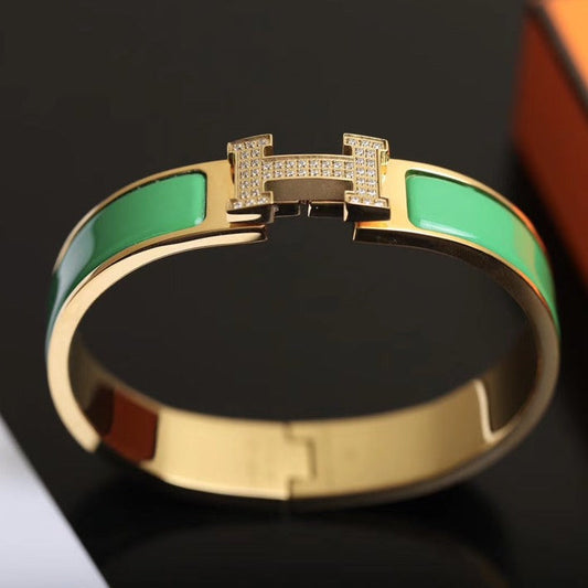 [Lumi Jewelry]H BRACELET GOLD DIAMOND