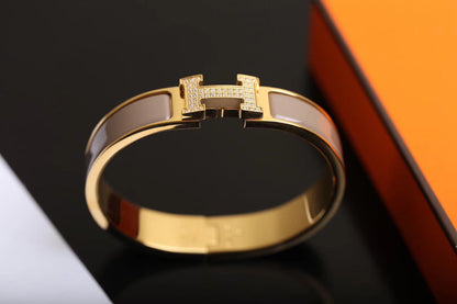[Lumi Jewelry]H BRACELET GOLD DIAMOND