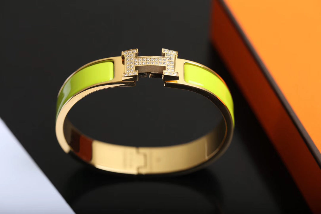 [Lumi Jewelry]H BRACELET GOLD DIAMOND