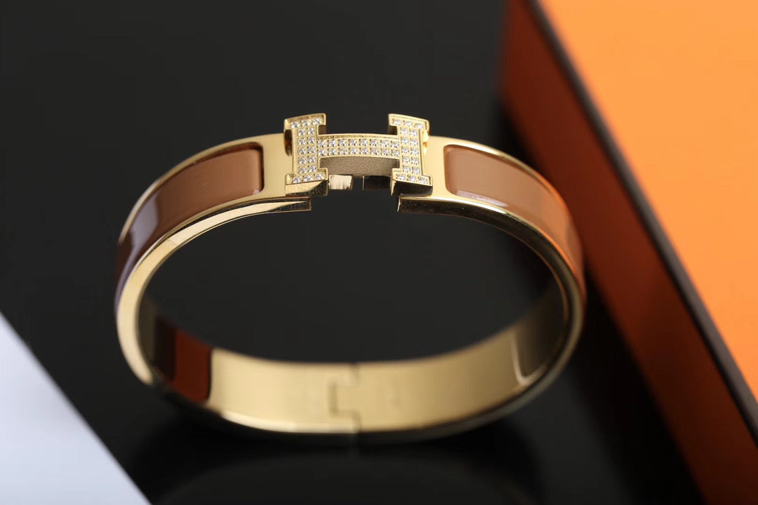 [Lumi Jewelry]H BRACELET GOLD DIAMOND