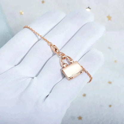 [Lumi Jewelry]AMULETTE PEDANT ROSE GOLD NECKLACE