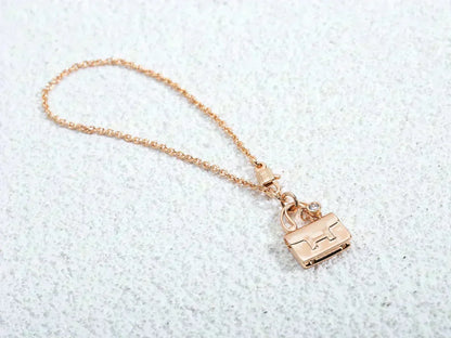[Lumi Jewelry]AMULETTE PEDANT ROSE GOLD NECKLACE