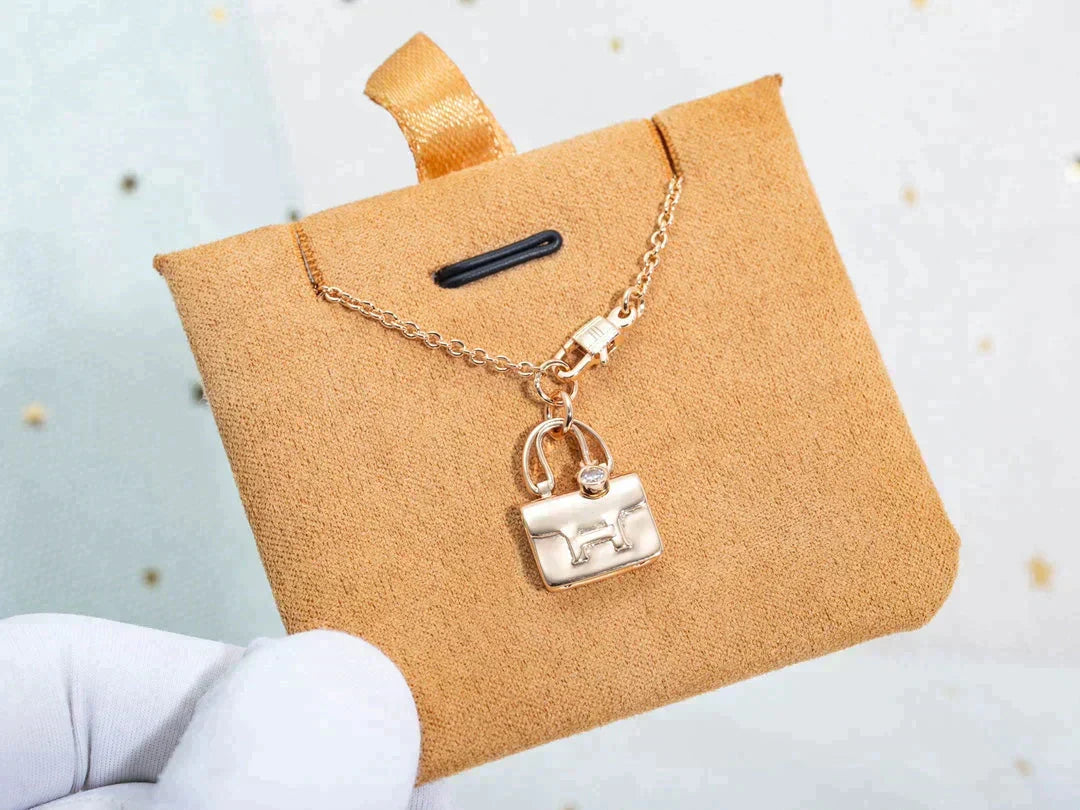 [Lumi Jewelry]AMULETTE PEDANT ROSE GOLD NECKLACE