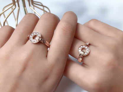 [Lumi Jewelry]DREAM RING DIAMOND PINK GOLD
