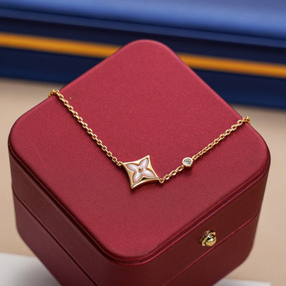 [Lumi Jewelry]STAR 1 DIAMOND PINK GOLD BRACELET